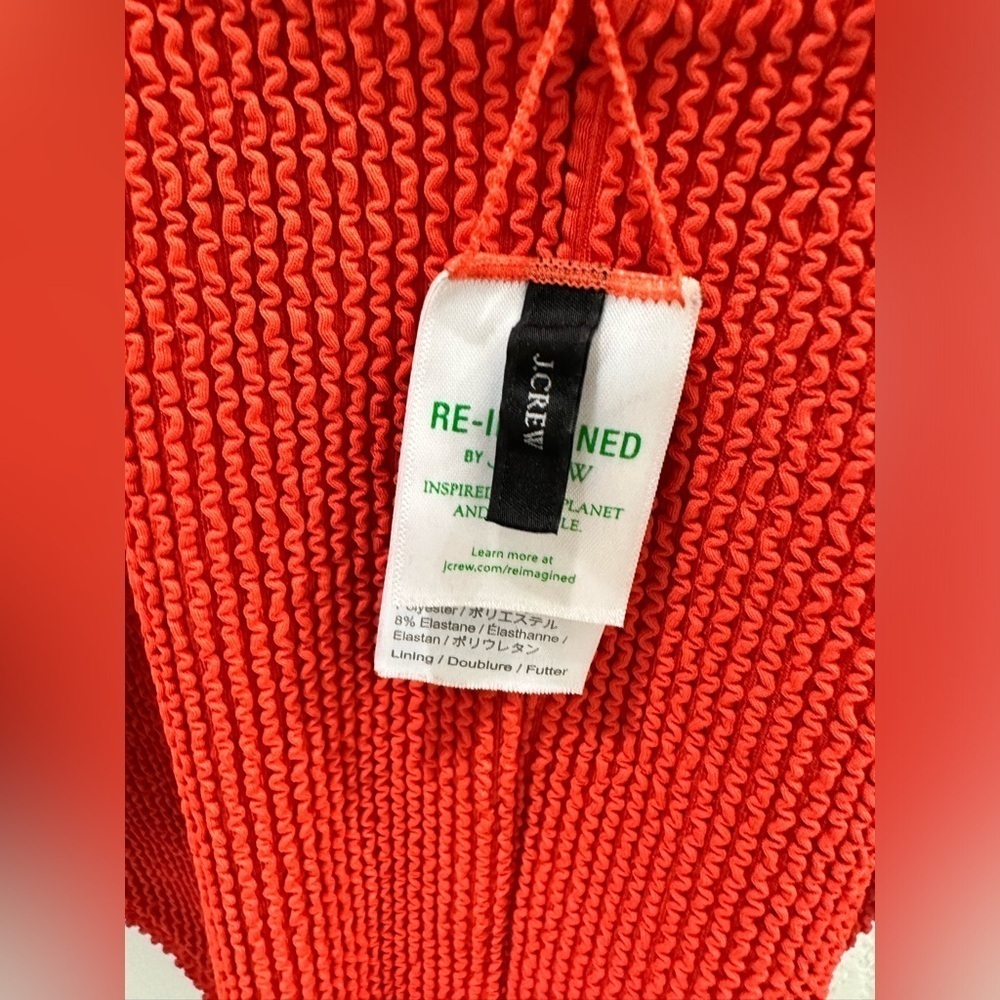 COPY - J.Crew plus size Textured scoopneck one-piece swimsuit in Venetian Red - Picture 10 of 12